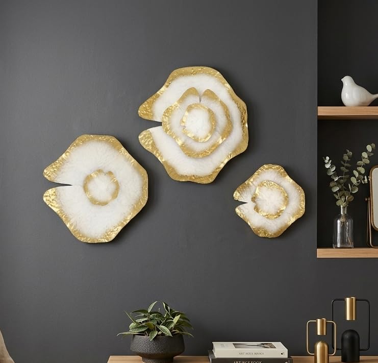 Orobe Homes Luxurious Circular Florals Wall Decor CPWAR100033_OB
