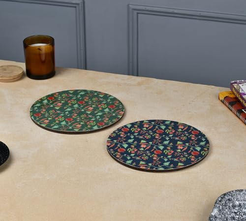 Moon Impact Round Placemats Set of 2 1G-GAOQ-LRZ9