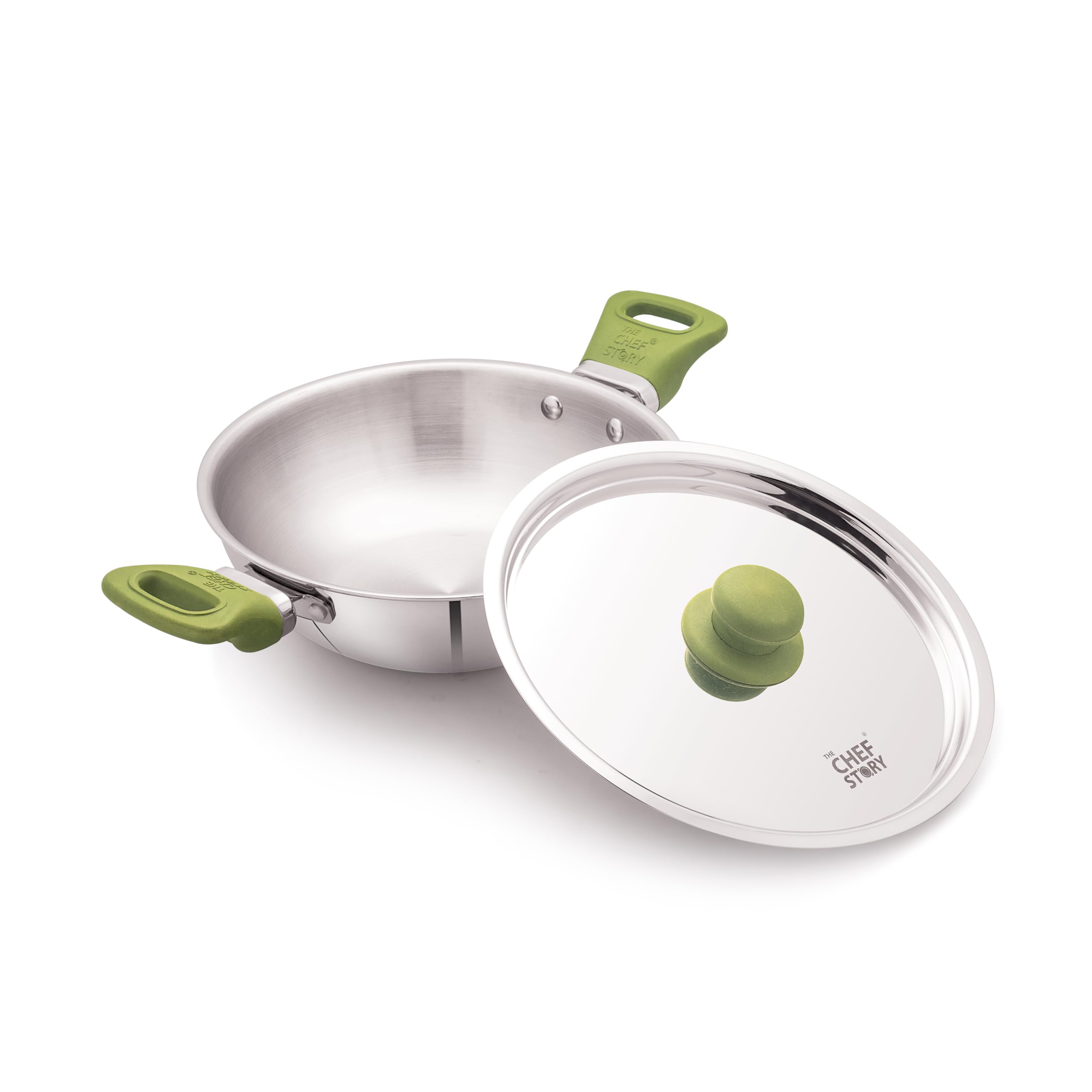 TCS HAPTIK TRIPLY DEEP KADA WITH SS LID 22CM CHDKS22