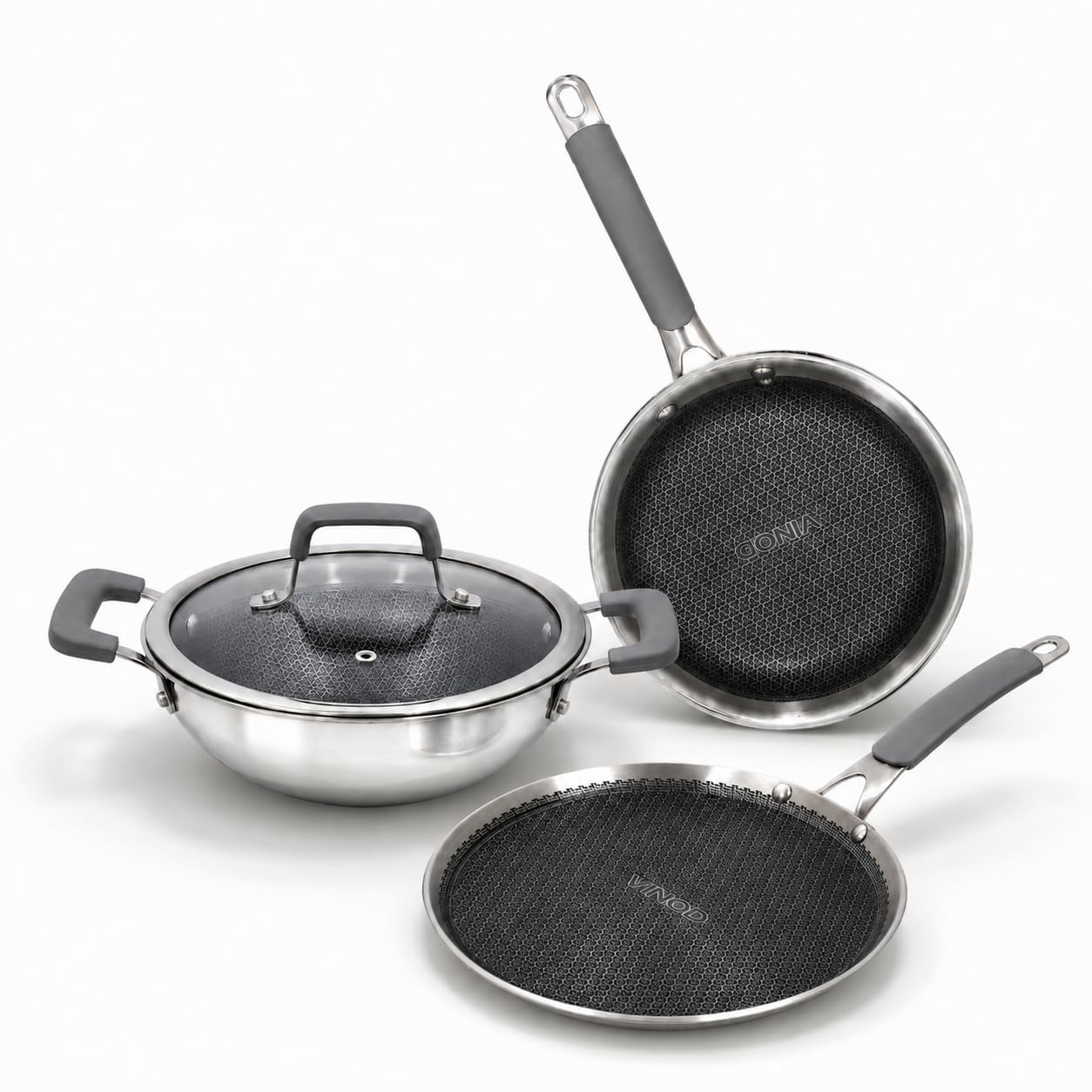 VC893 Vinod Platinum 3 Pcs Luxe Set PLXS3