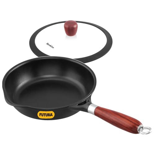 Futura Cast Iron Frying Pan With Glass Lid 20cm (CIF20G)