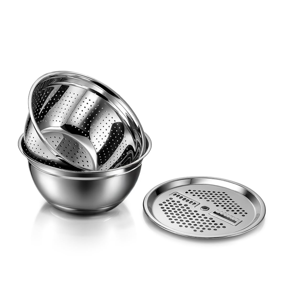 Ambrosia SS Bowl 3 Pc. Set with Lid