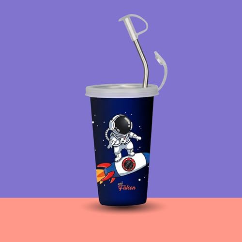Pddfalcon CN Straw Glass Astronaut CN10 450ML Blue FP2401828