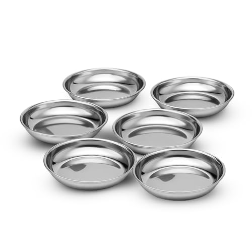 Venice SS Halwa Plate 6 Pc. Set