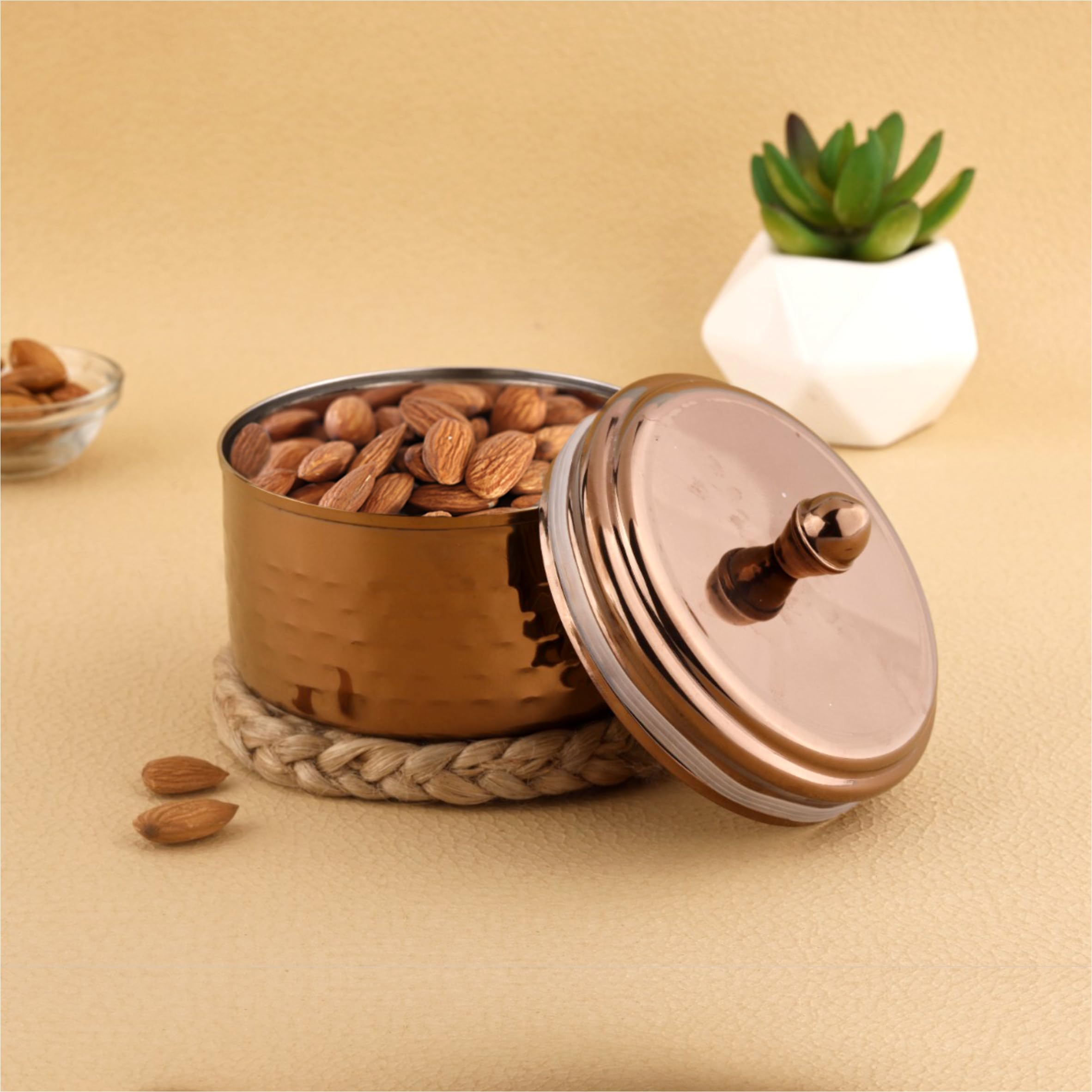 Pddfalcon Uphaar Container 350ML Rose Gold FP12003