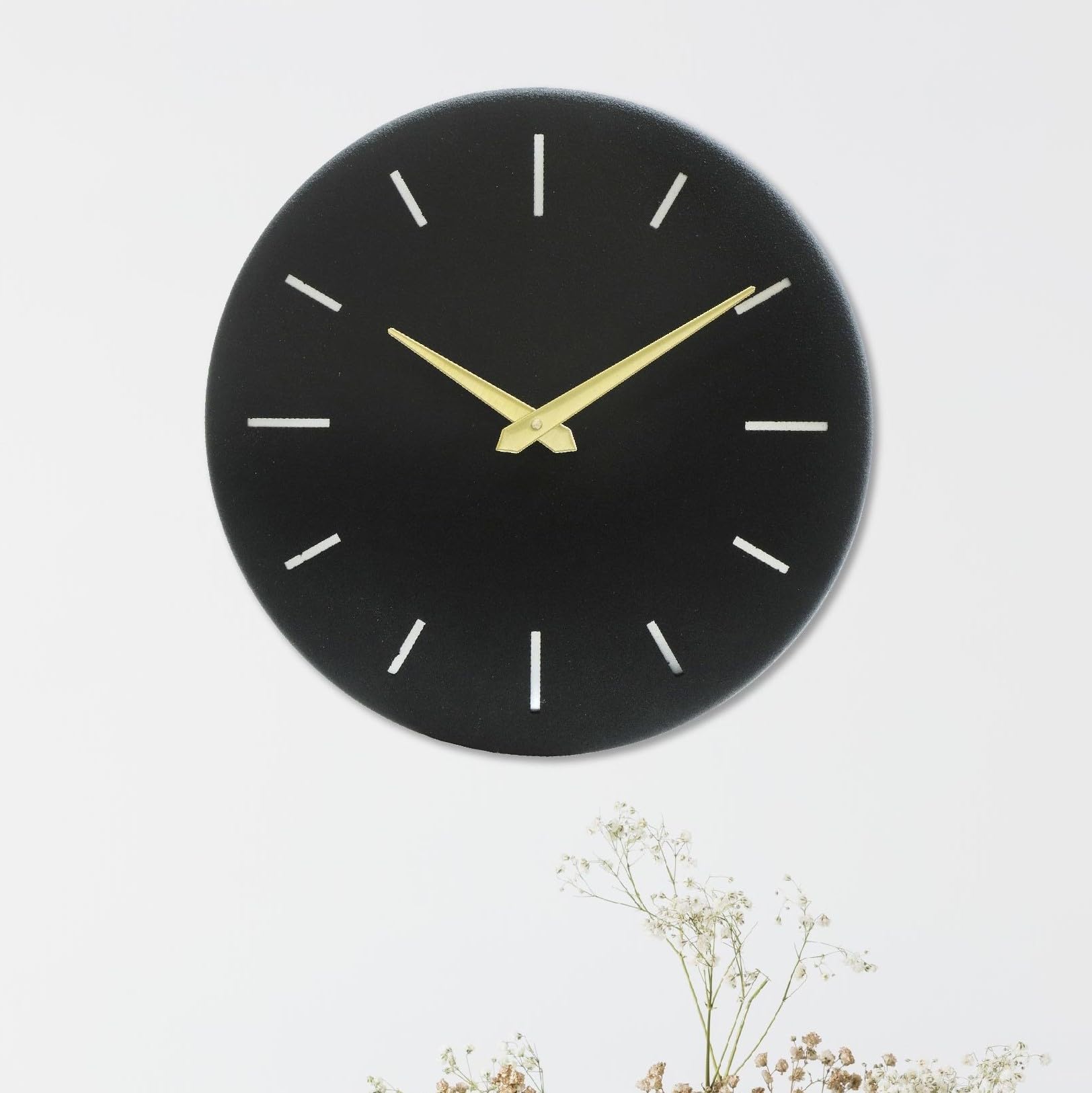 Orobe Black Round Analog Wall Clock CPWCL100067_OB
