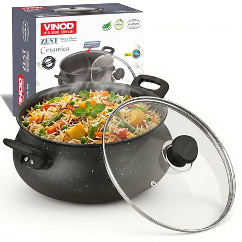 VC921 Vinod Zest Ceramica Handi with Lid 24CM IZCH65