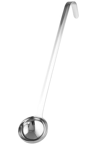 Dynore Premium Stainless Steel Soup Ladle – Heavy-Duty Deep Serving Spoon for Curry, Soup, Gravy, and Kitchen Use 35 CM Long