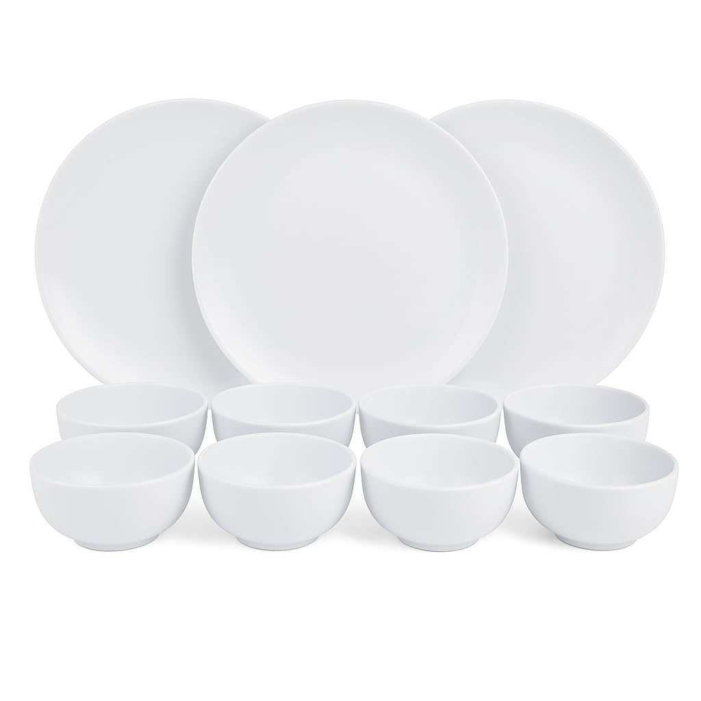 Hitkari 12Pcs Dinner Set 4DP/8VB Glossy Cobalt