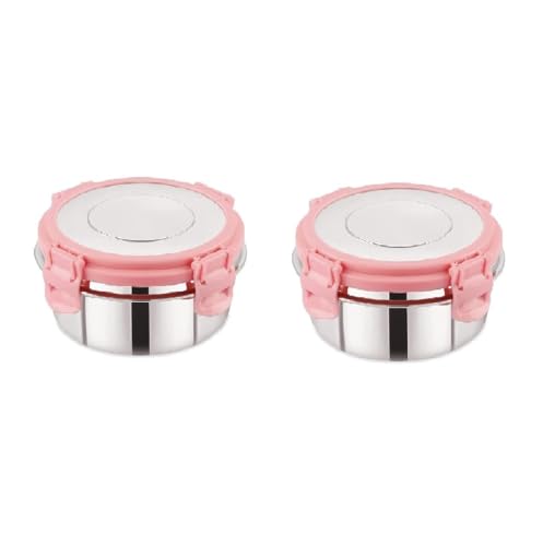 Dynore Lunch Container with Stainless Steel Lid 150ML Set of 2 DS_2498