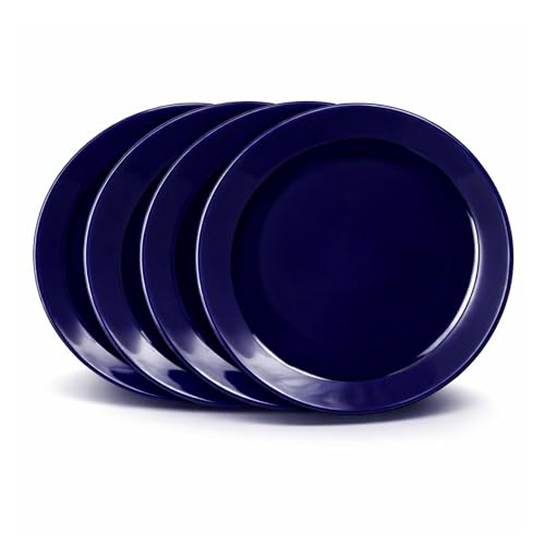 Hitkari Dinner Plate Set 4Pc Glossy Cobalt