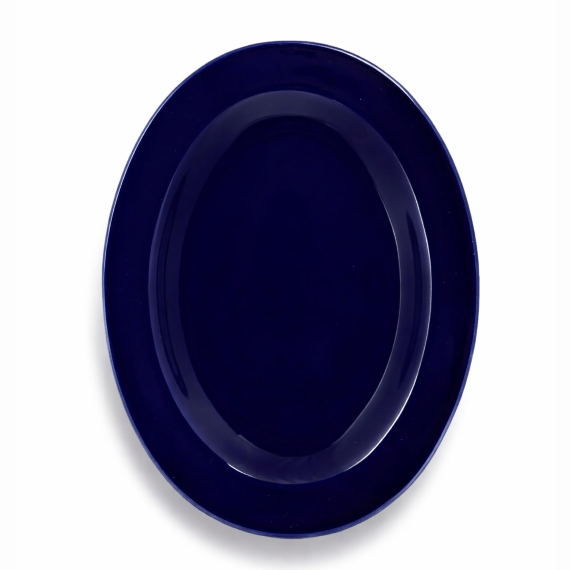 Hitkari Oval Platter 31CM Glossy Cobalt