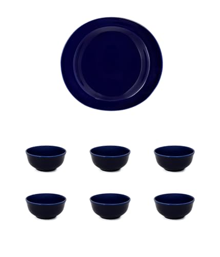 Hitkari Basics Glossy Cobalt Serving Set 7 Pcs