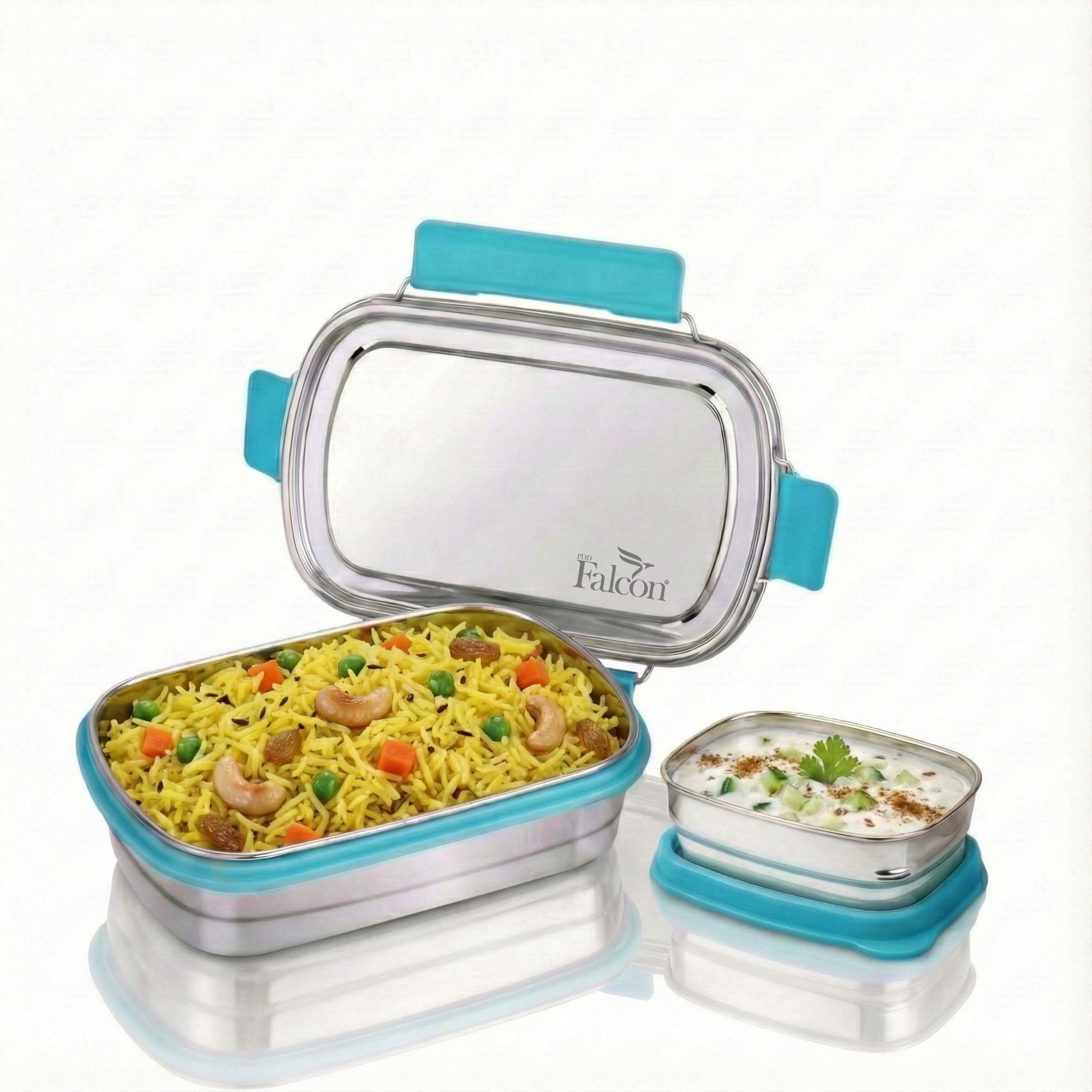 Pddfalcon Recta Cont. Aries 2 in1 Lunch Box 930ML Sky Blue FP17084