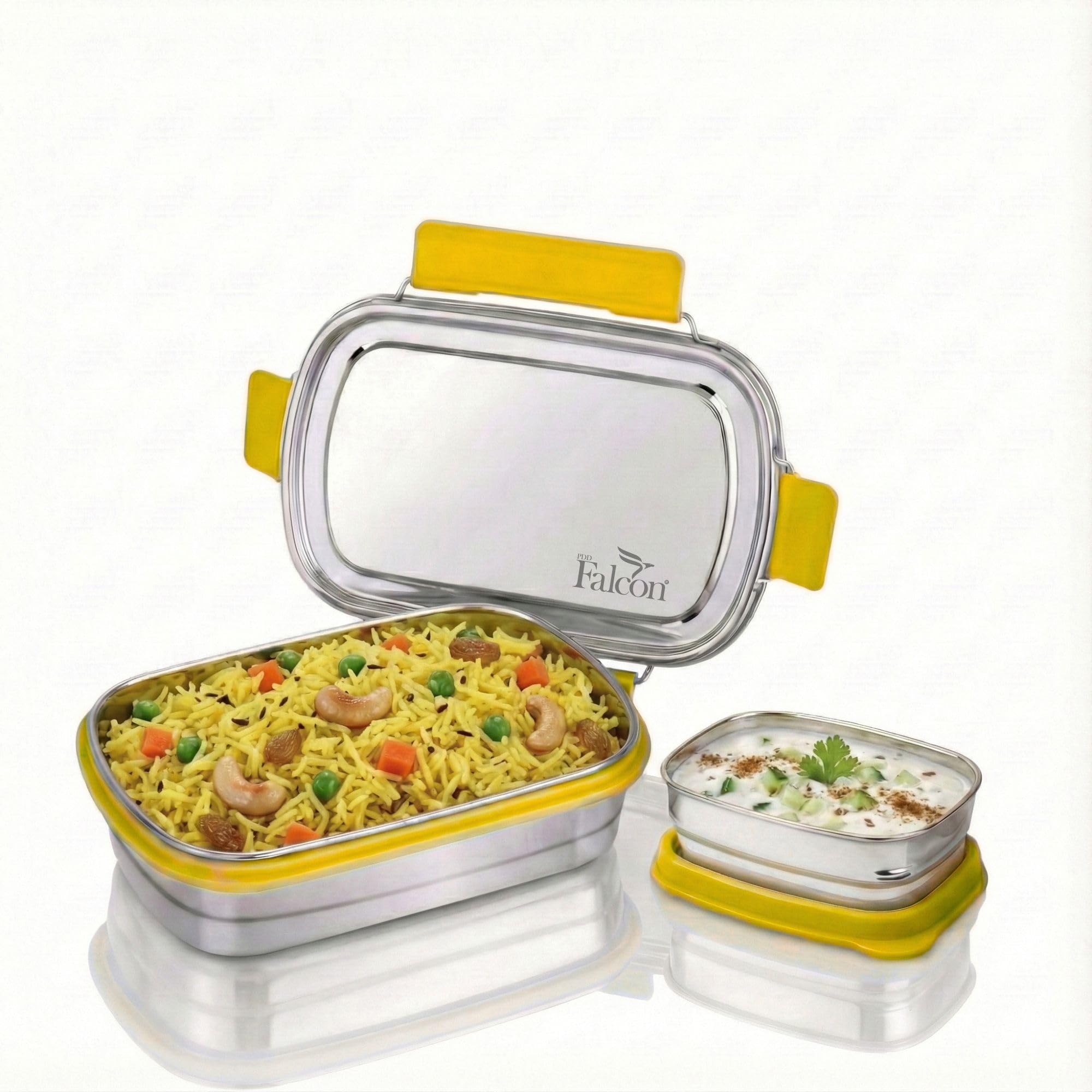 Pddfalcon Recta Cont. Aries 2 in1 Lunch Box 930ML Yellow FP17082
