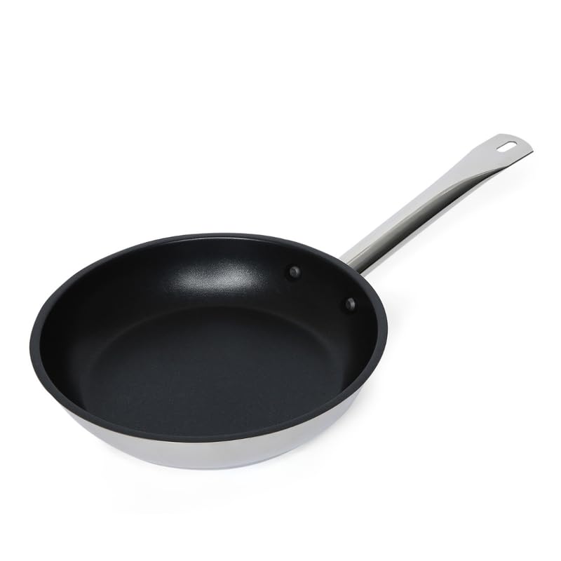 KMW Stainless Steel Non Stick Frying Pan 3500ML Large PFP32NS