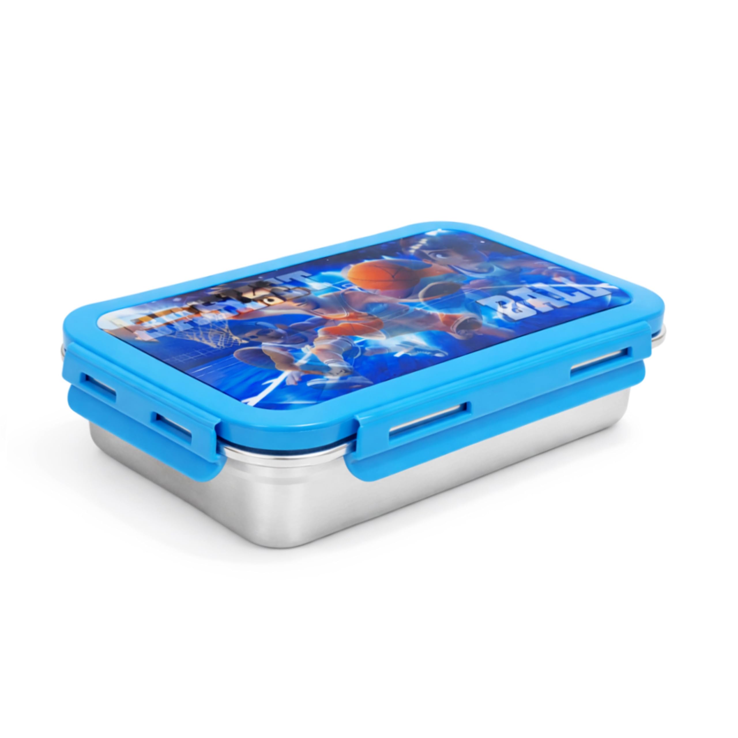 Classic Steels 3D Effect SS Lunch Box for Kids 730ML Pink