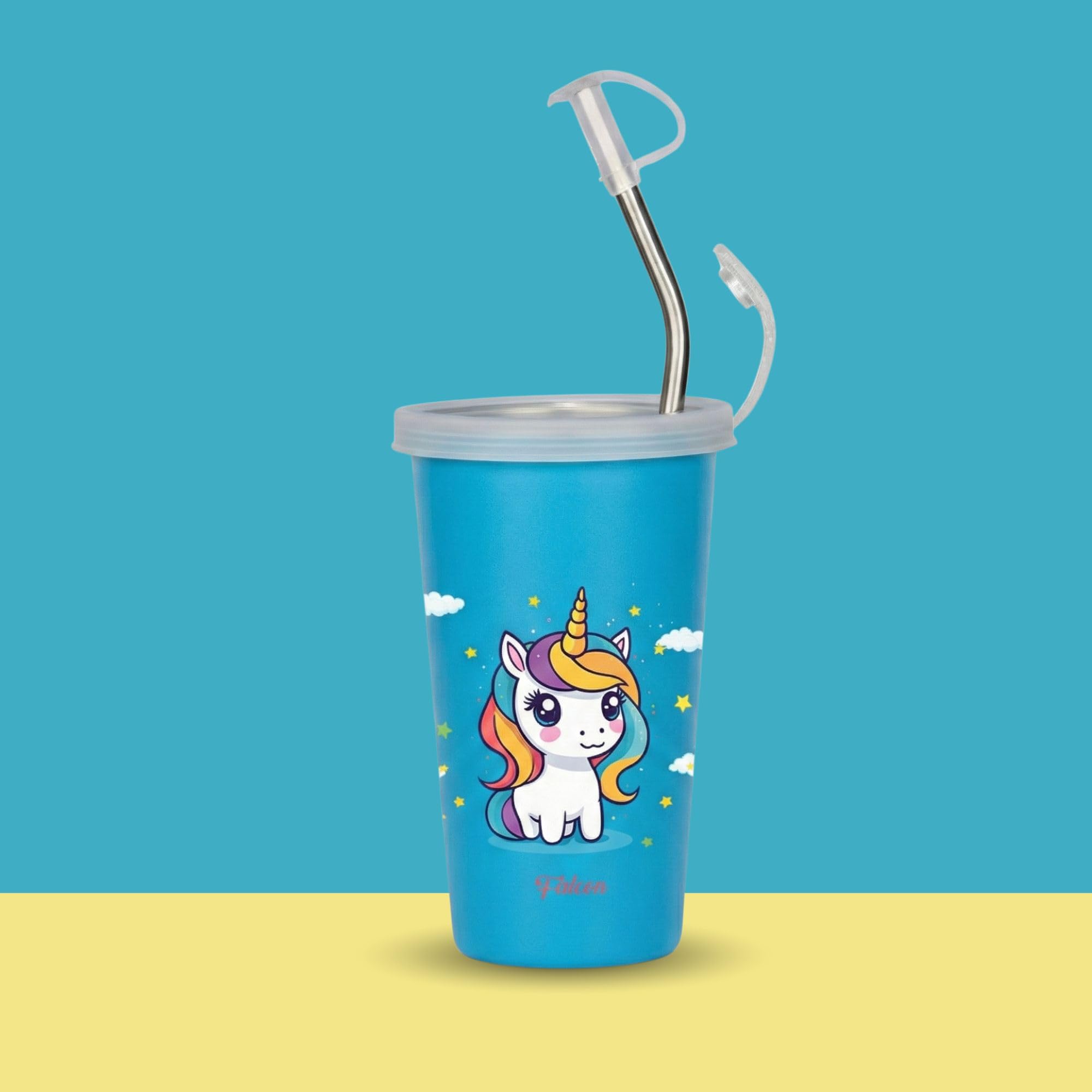 Pddfalcon CN Straw Glass Unicorn CN11 450ML Blue FP24022