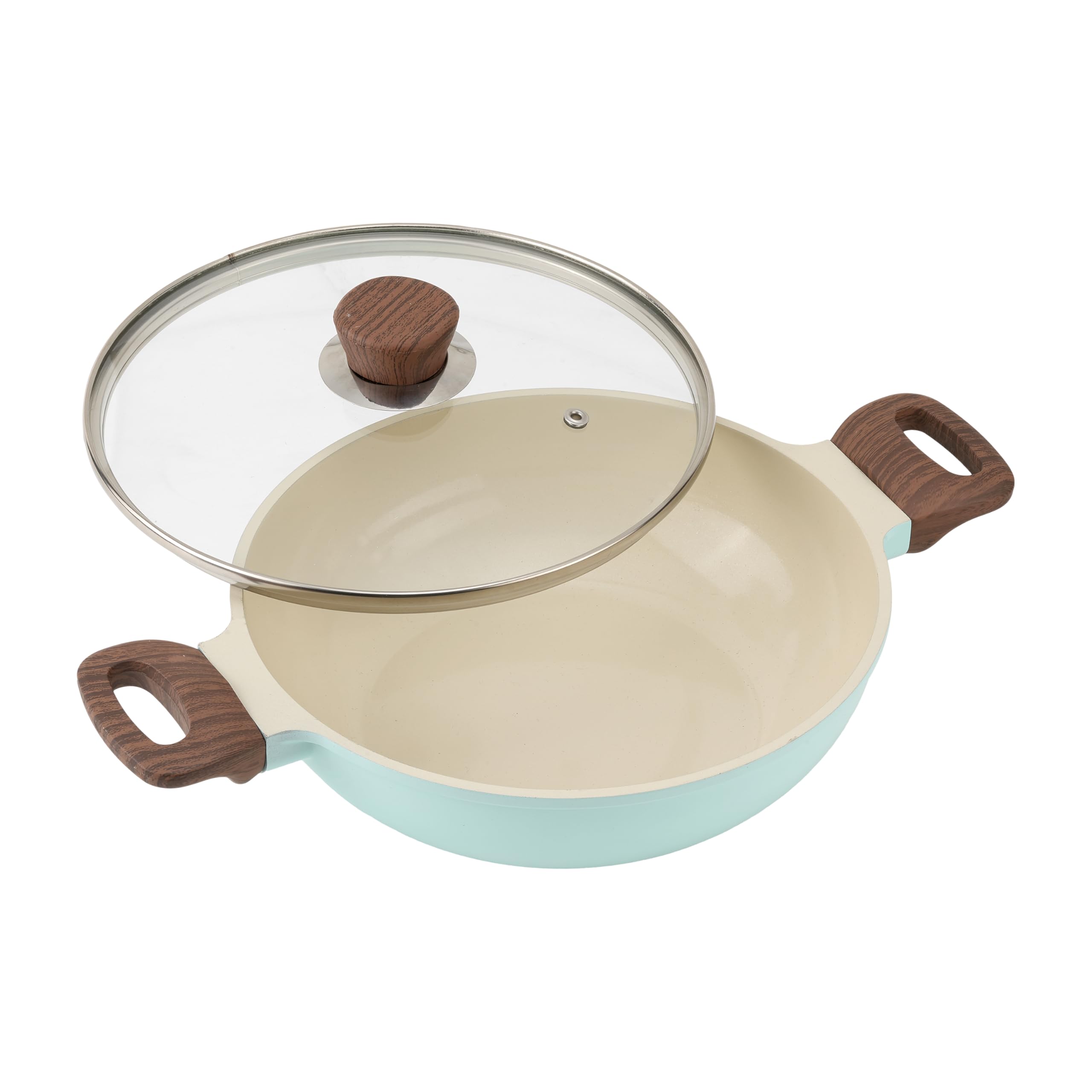 Vinod Ceravit Deep Kadai 26 - 3.1 L Desert Rose