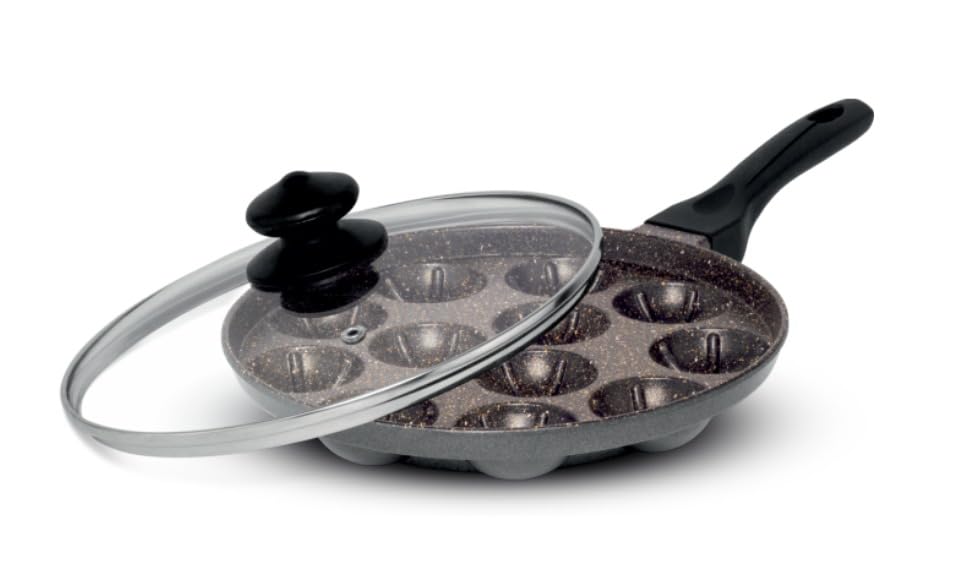 Orange Grill Appam Patra With Glass Lid ONSC078