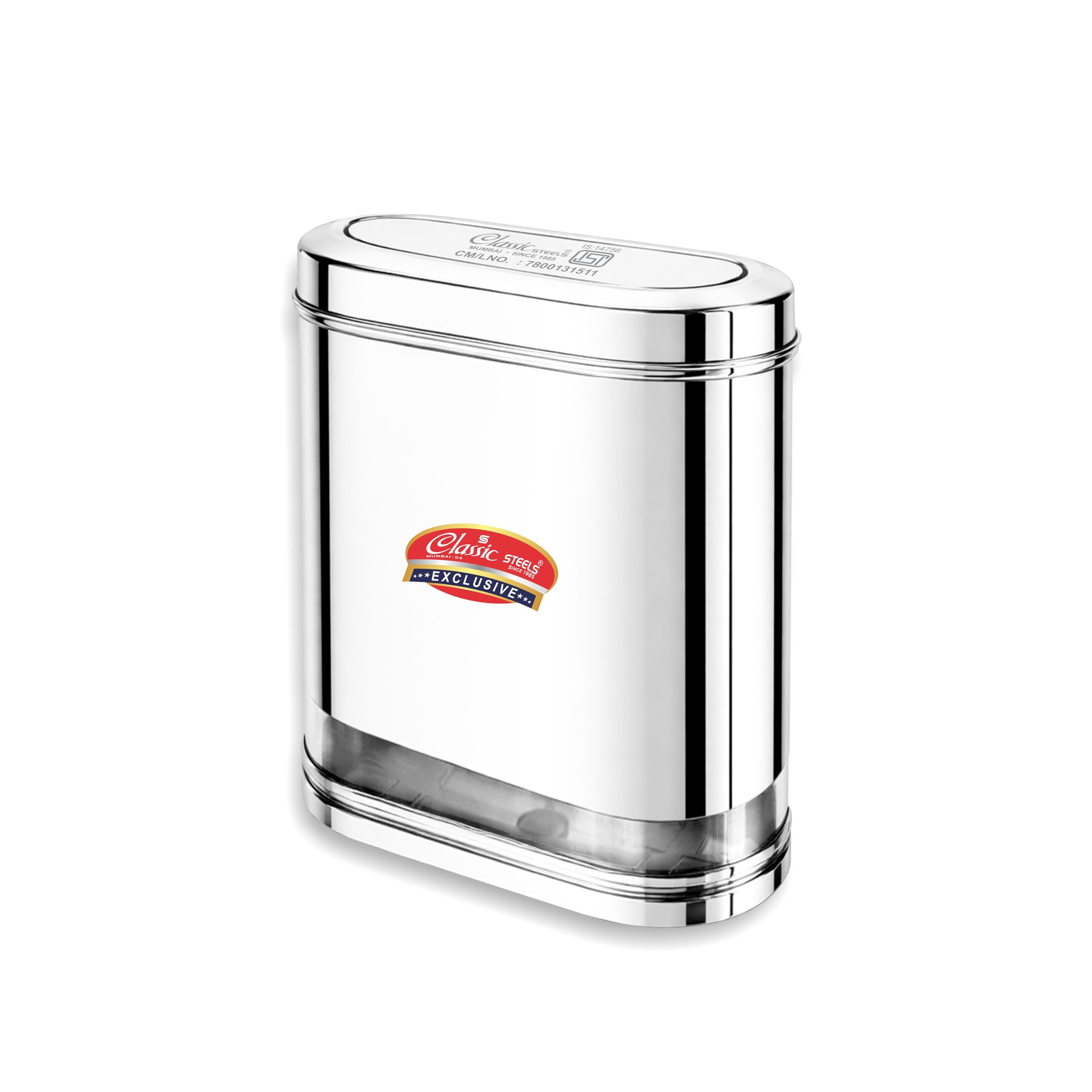 Classic Steels Oval Titan Canisters 2750 ML