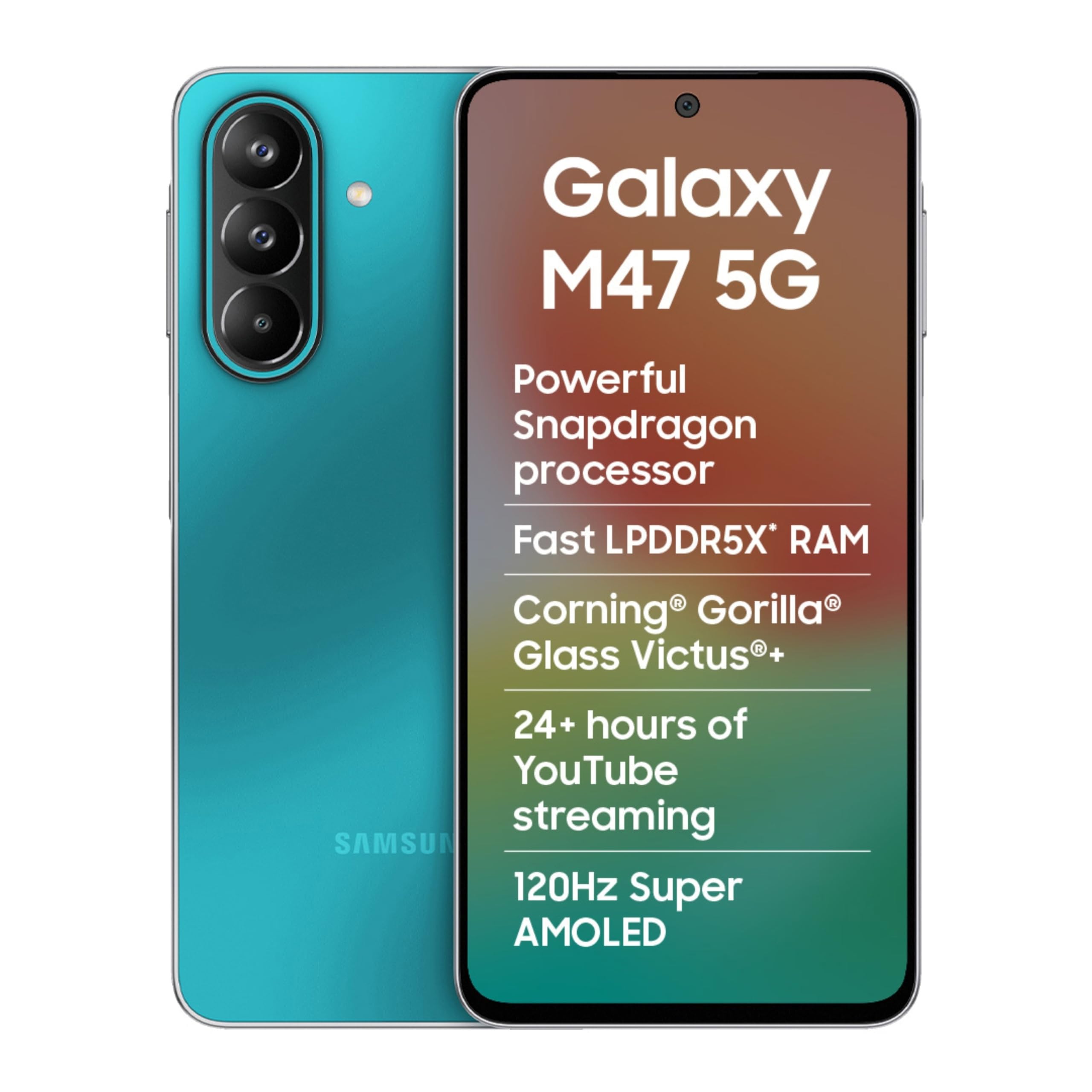 SM-M476BLBDINS Samsung Galaxy M47 5G 8/128GB Blaze Blue