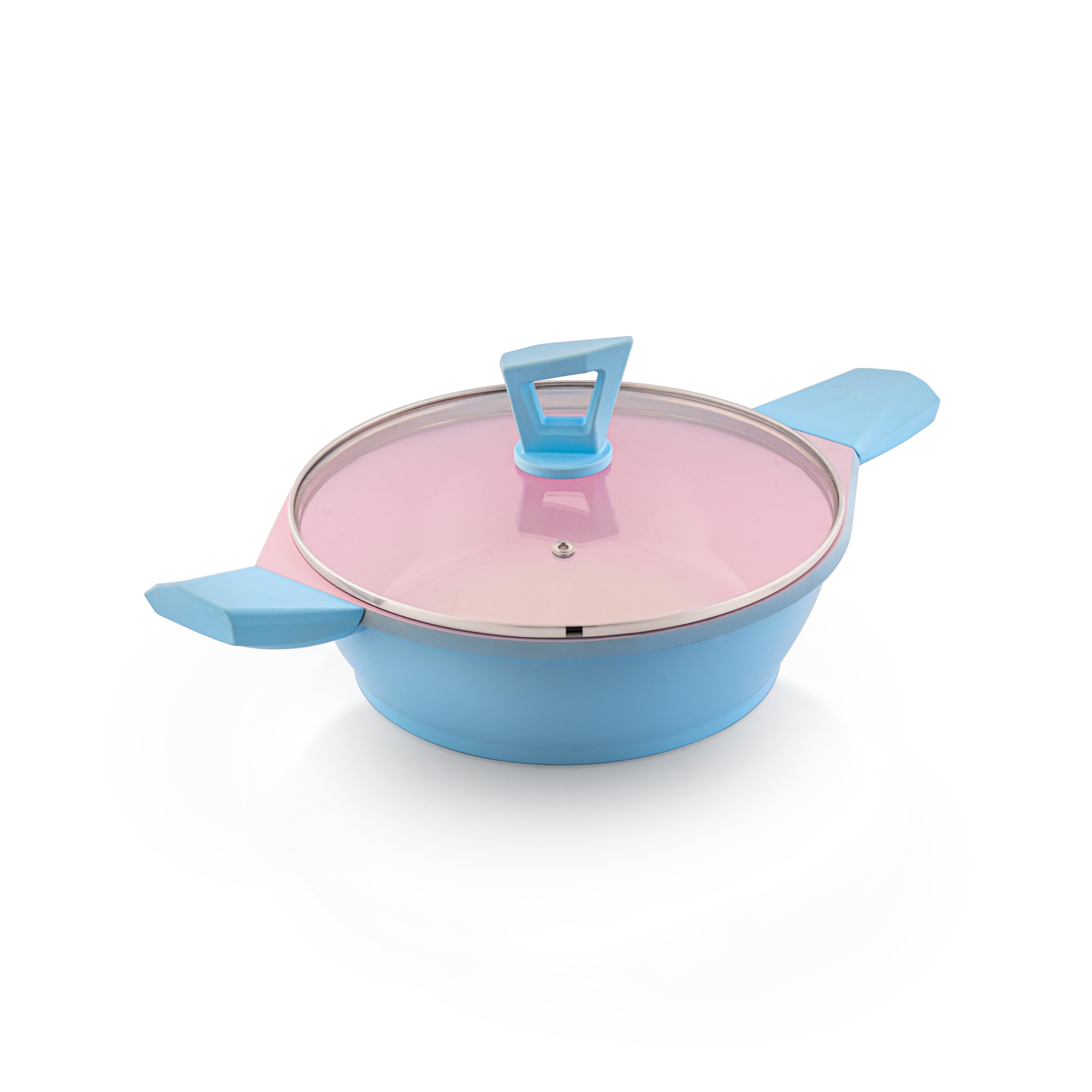 TCS Bloomora Deep Kadai With Glass Lid CBDKG28