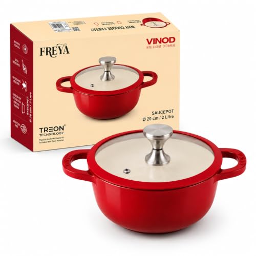 VC990 Vinod Freya Saucepot Red 20 CM FRSPTR20