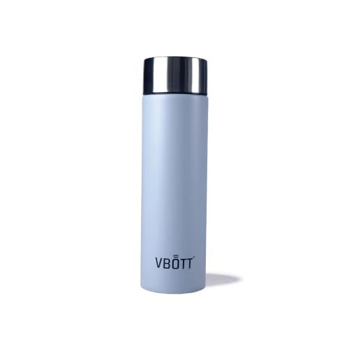 VBOTT Hydra 1000 Single Wall Steel Fridge Water Bottle, Sleek Matte Finish Leak Proof Reusable Bottle, Rust Free Odour Free Drinkware for Work, Commute & Home - Light Blue